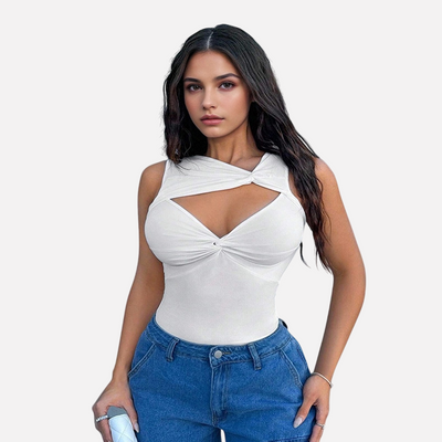European and American women's irregular camisole vest slim fit sleeveless top