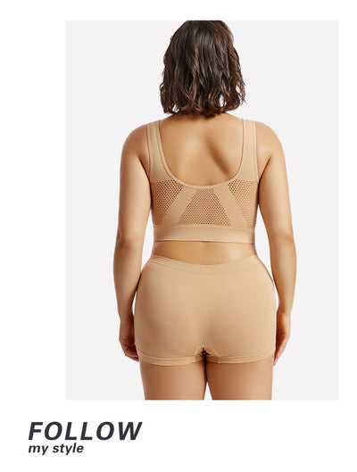 Plus Size Lingerie for Women - Seamless Sports Bra Set