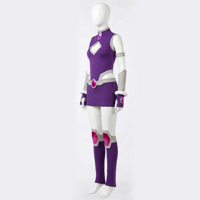 Style Teen Titans Movie Cosplay Raven Costume Halloween Dress Factory