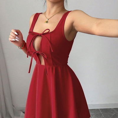 European and American women's sexy camisole short skirt dress