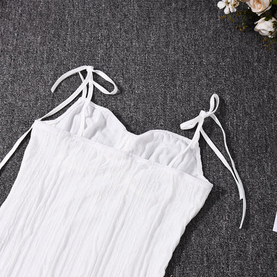 Sweetheart Neckline Mini Dress - Halter Strap Bodycon - Fashions Envy