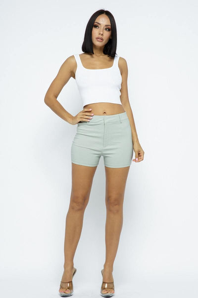 Effortless Chic Basic Casual Stretch Shorts