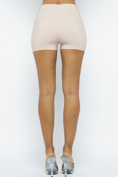 Effortless Chic Basic Casual Stretch Shorts