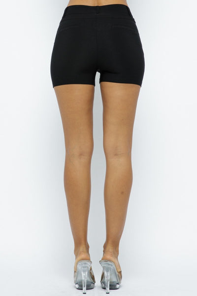 Effortless Chic Basic Casual Stretch Shorts