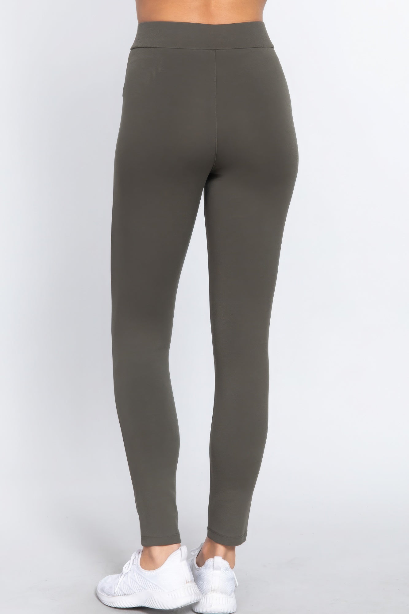 Seagull-shaped Mid-rise Ponte Pants