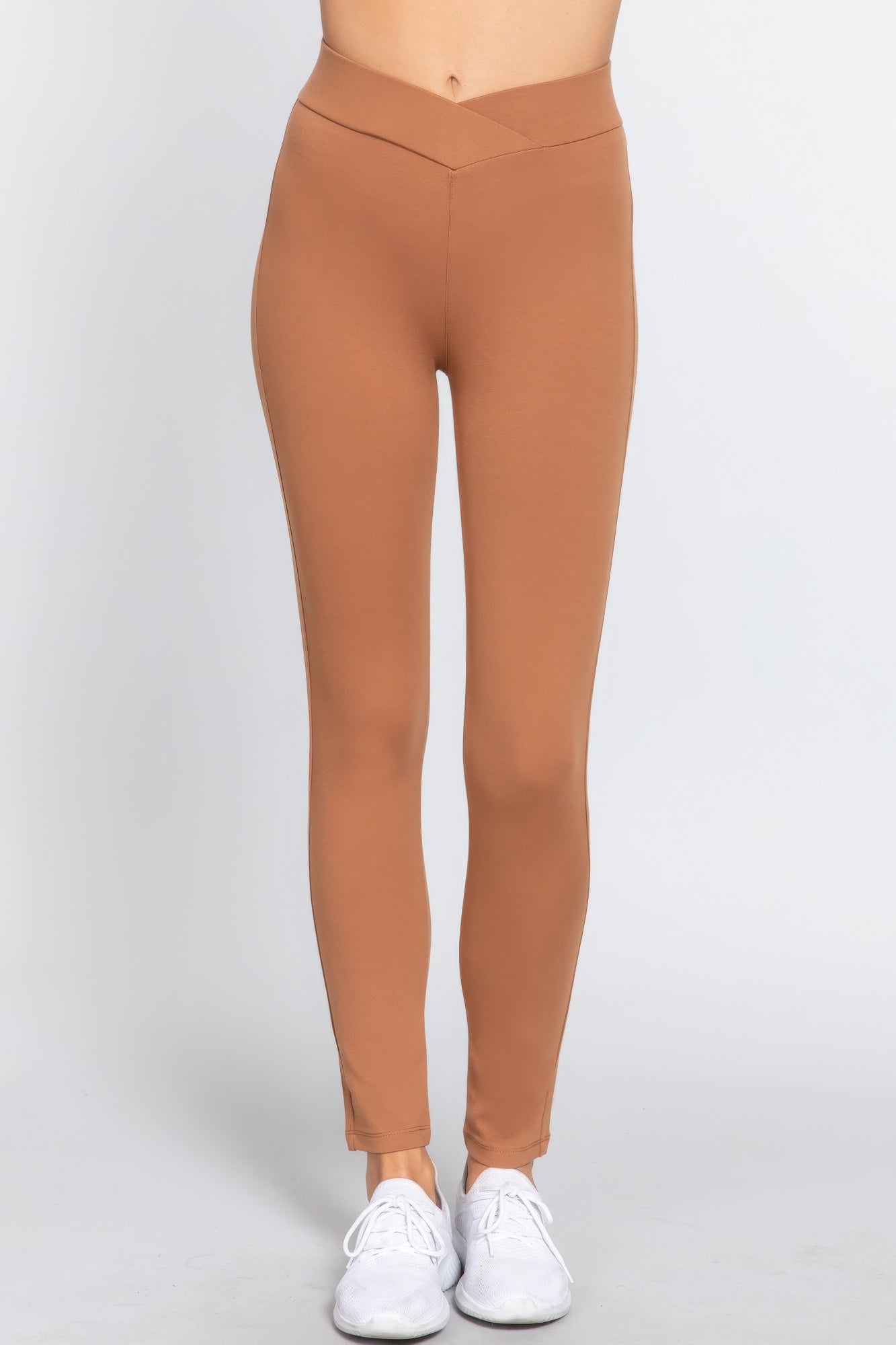 Seagull-shaped Mid-rise Ponte Pants