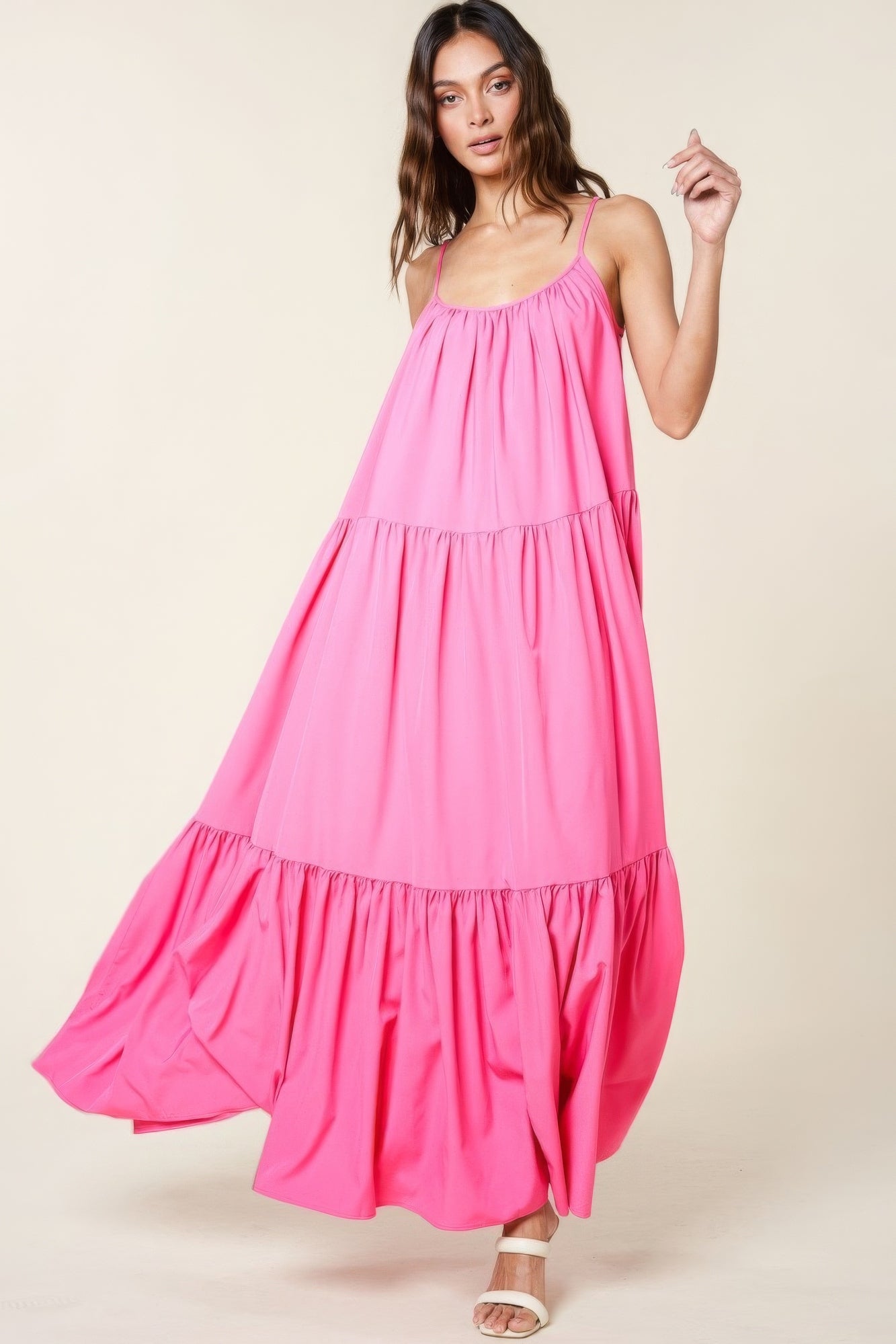 A-Line Maxi Sun Dress With Pockets - Fashions Envy