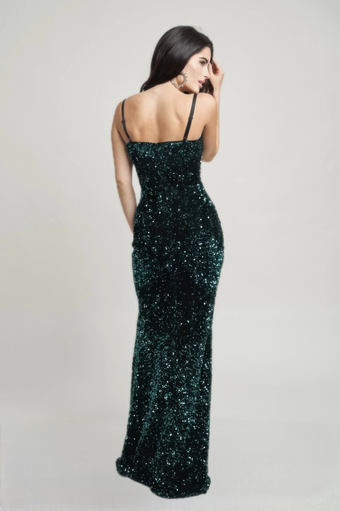 Cecily Teddy Velvet Corset Maxi Dress - Fashions Envy