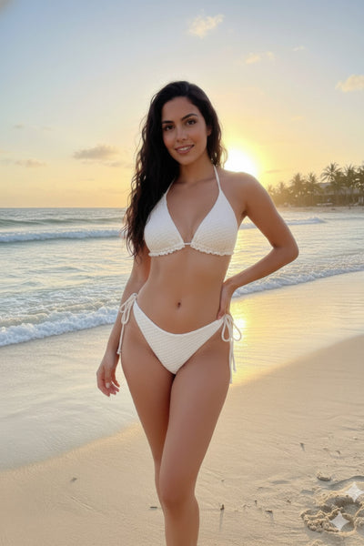 4 Piece Bikini Set - Net Cover Up - Fashions Envy