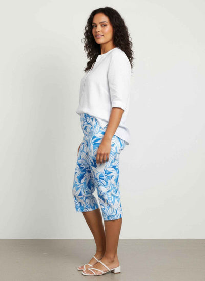 Pull-On Capri Pants - Summer Print Style