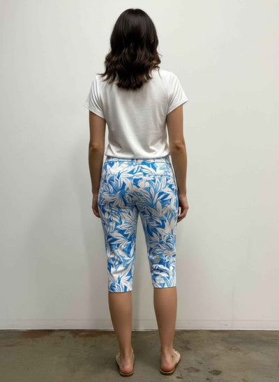 Pull-On Capri Pants - Summer Print Style