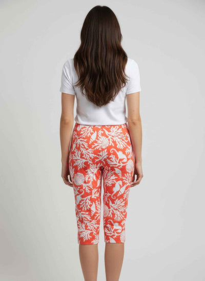 Pull-On Capri Pants - Summer Print Style