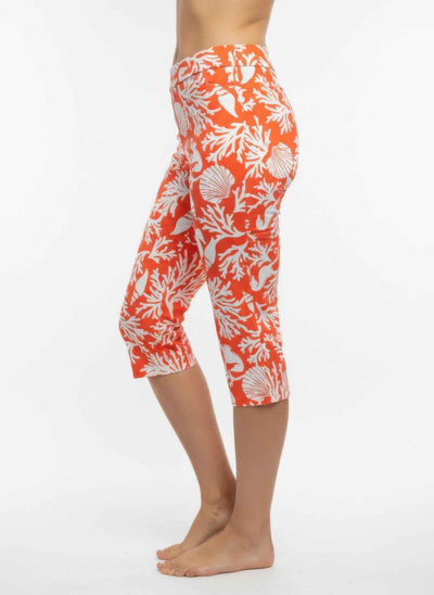 Pull-On Capri Pants - Summer Print Style