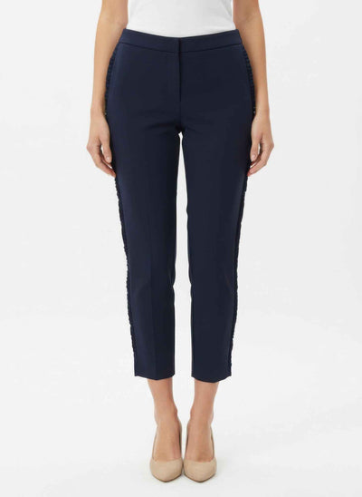Zac & Rachel Slim Ankle Pants - Ruffle Pocket Detail