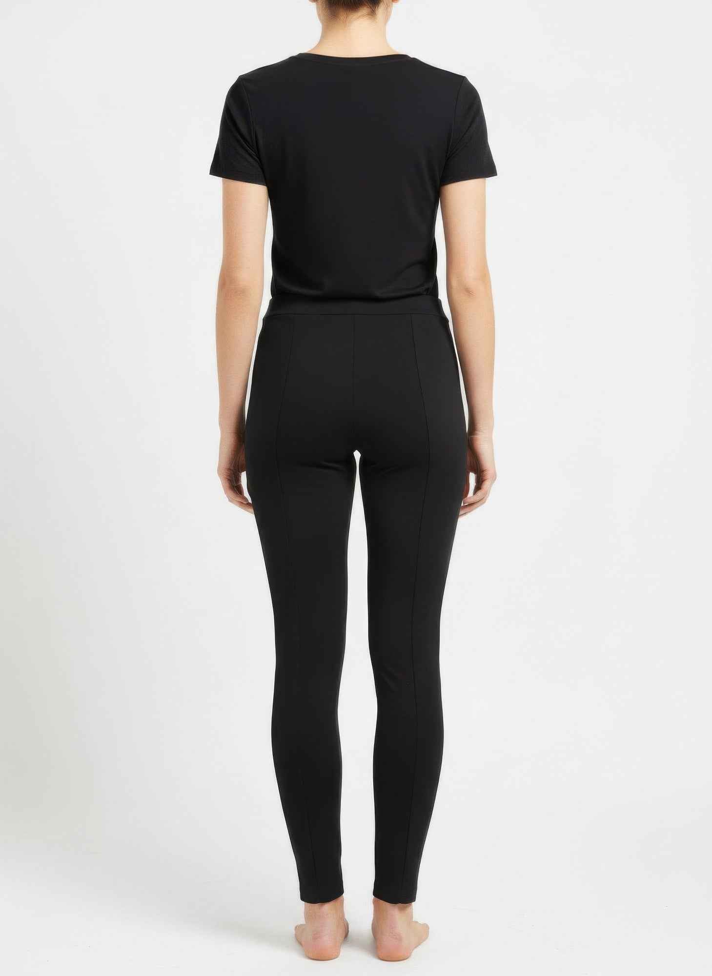 Slim Pull On Ankle Pants - Stretch Knit Polished Fit