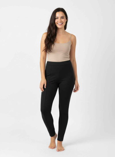 Slim Pull On Ankle Pants - Stretch Knit Polished Fit