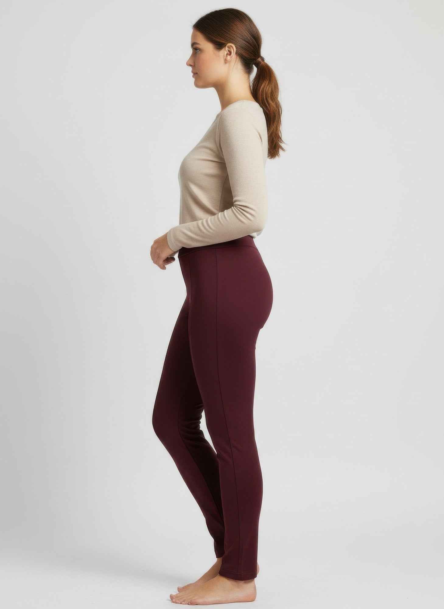 Slim Pull On Ankle Pants - Stretch Knit Polished Fit