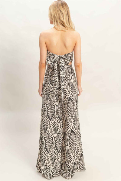 HYFVE Top and Pant Print Set - Strapless Summer Outfit