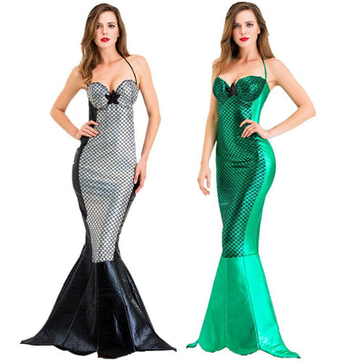 Halloween Costume Adult Sexy Cosplay Mermaid Party Princess Dress Evening Gown Stage Performance Costume