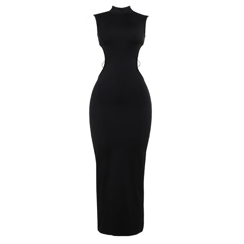 Strappy Back Maxi Dress - Backless Bodycon Evening Gown