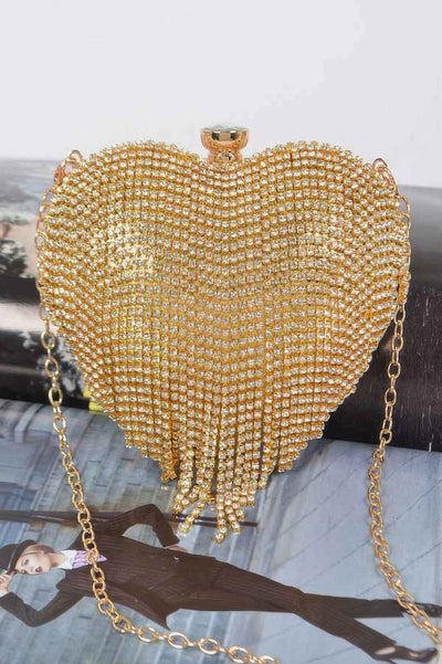 Rhinestone Fringe Mini Case Bag