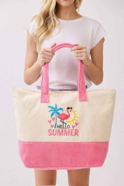 Hello Summer Terry Tote