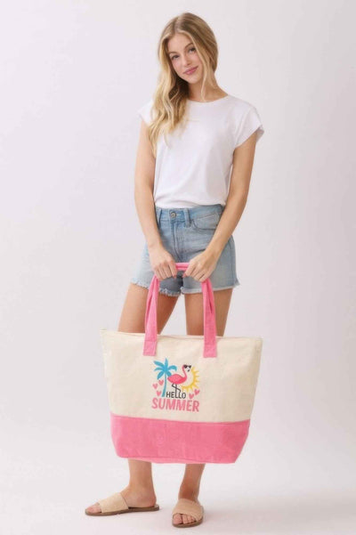 Hello Summer Terry Tote