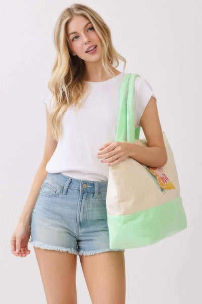 Sips About To Go Down Terry Tote