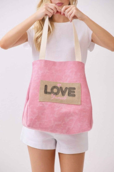 2 In 1 Shoulder & Bucket Style Vintage Canvas Tote