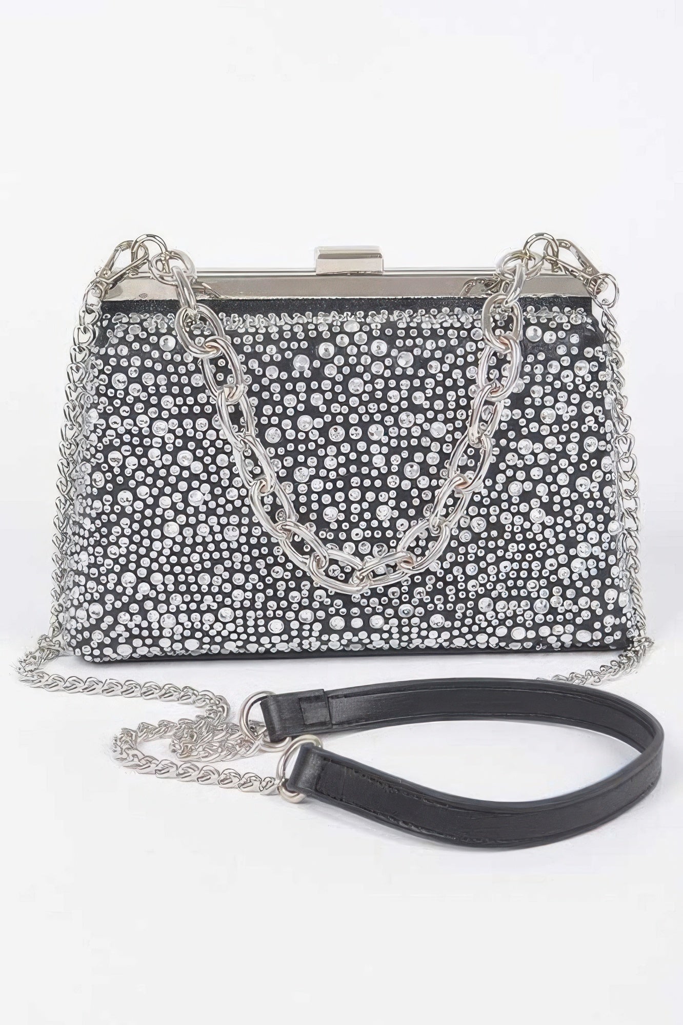 Hotfix Rhinestone Clutch - Lightweight Prom Handbag