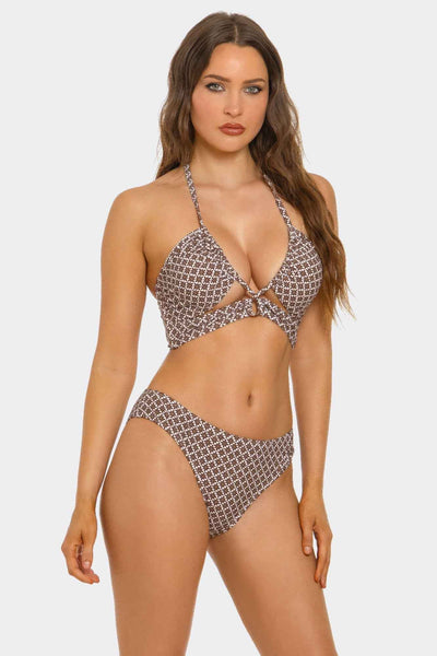 BE WICKED Cocoa Bloom Bikini - Low-Rise Swimsuit