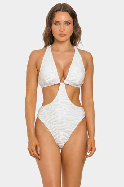 BE WICKED White Moonlit Monokini - One-Piece Swimsuit