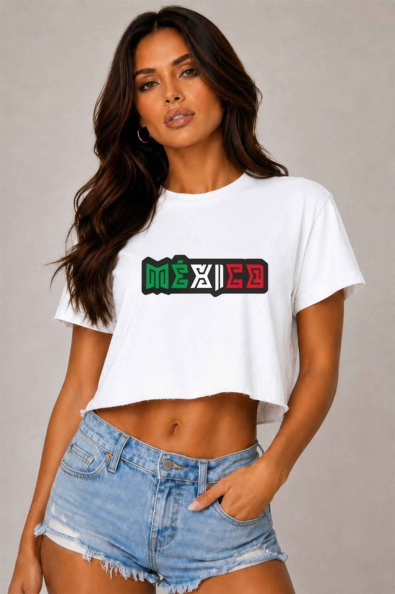 Short Sleeve Cotton Mexico Print Shirt