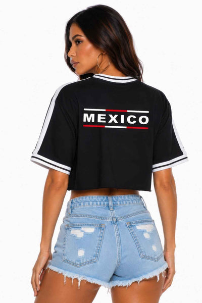 Short Sleeve Cotton Mexico Print Shirt