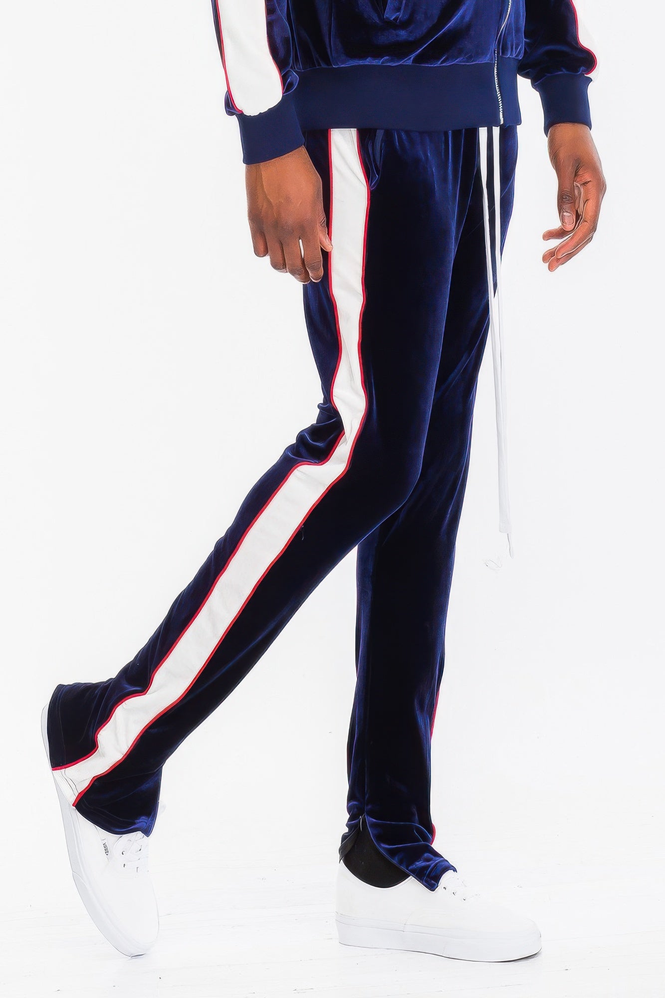 Men's Tracksuit Set - Velour Jacket and Pants - Fashions Envy