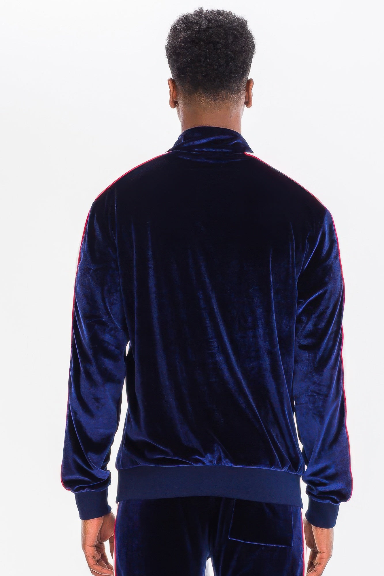 Men's Tracksuit Set - Velour Jacket and Pants - Fashions Envy