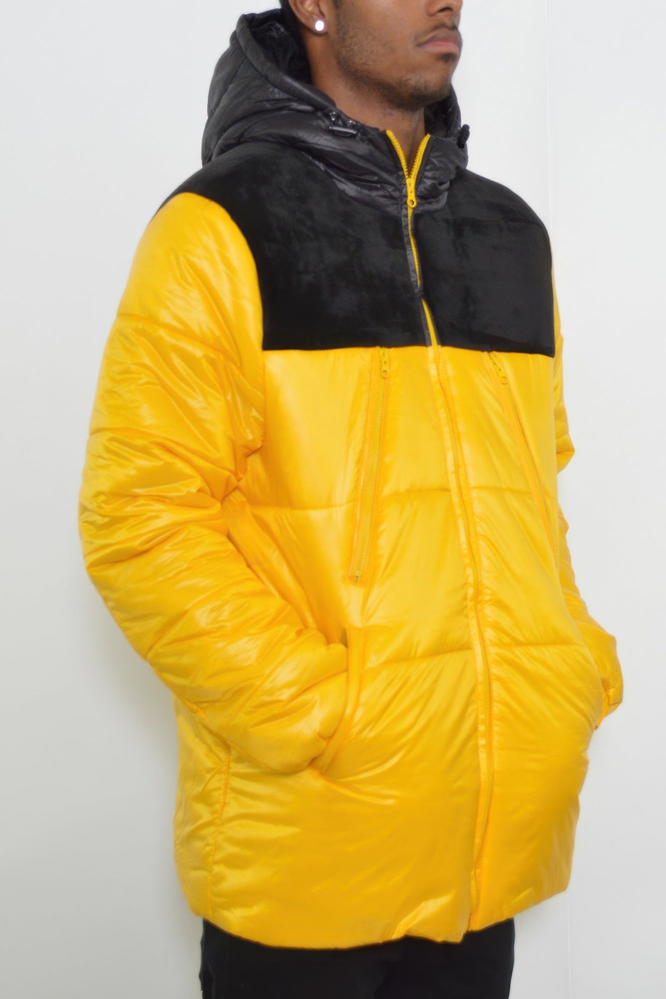 Puffer Jacket - Padded Baffle Quilted Men's Winter - Fashions Envy