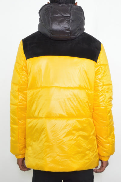Puffer Jacket - Padded Baffle Quilted Men's Winter - Fashions Envy