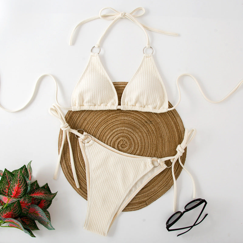 Summer Side Tie Brazilian Bandage Style Bikini Swimsuit Set