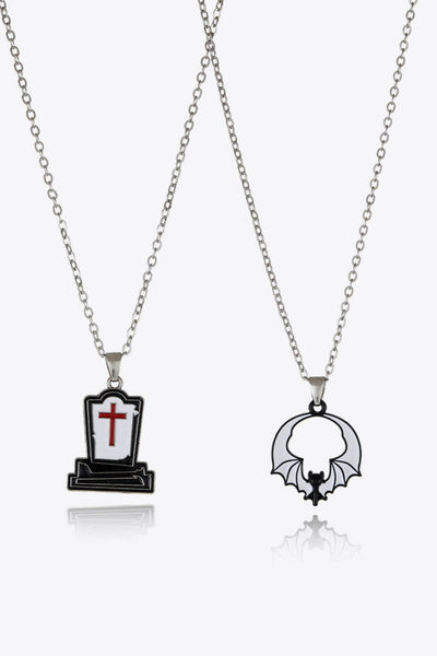 Two-Piece Halloween Theme Necklace Set - Fashions Envy