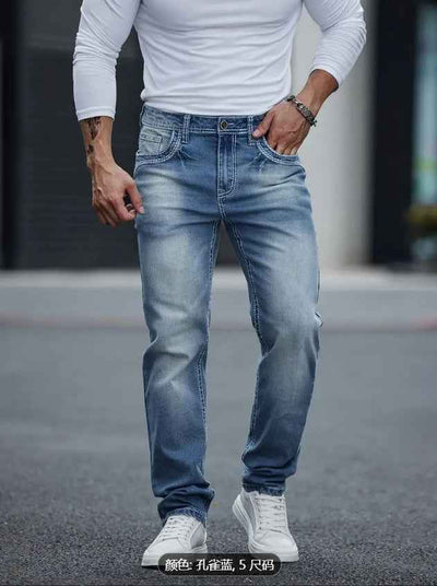 Stretchy Slim Straight Pants