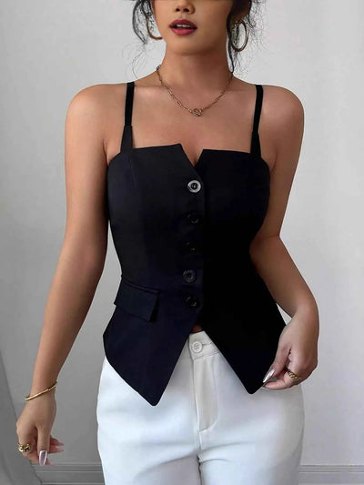 Button-Front Cami Top