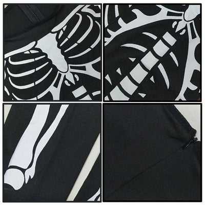 Women's Halloween Costume Bodysuit - Skeleton and Masked Styles