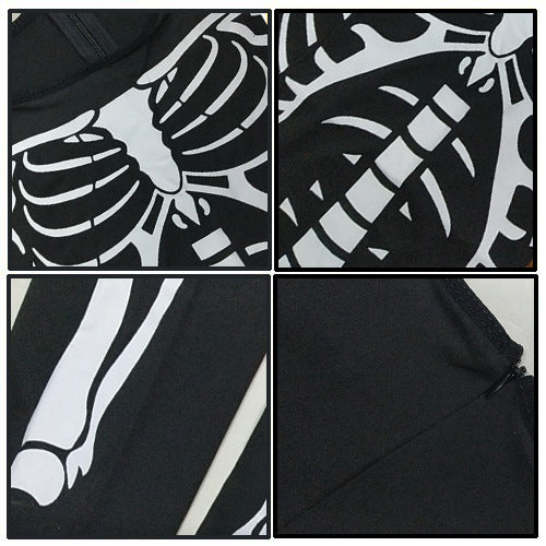 Women's Halloween Costume Bodysuit - Skeleton and Masked Styles