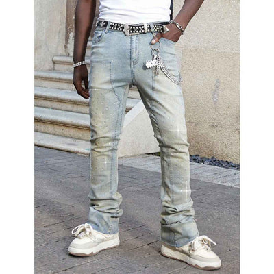 Stretchy Slim Straight Pants