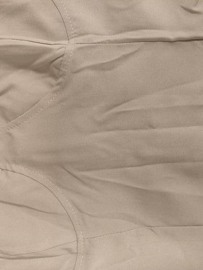 Close-up of beige fabric texture