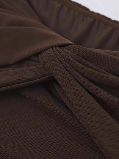 Off-Shoulder Ruched Maxi Dress