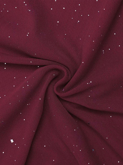 Glitter Off-Shoulder Maxi Dress