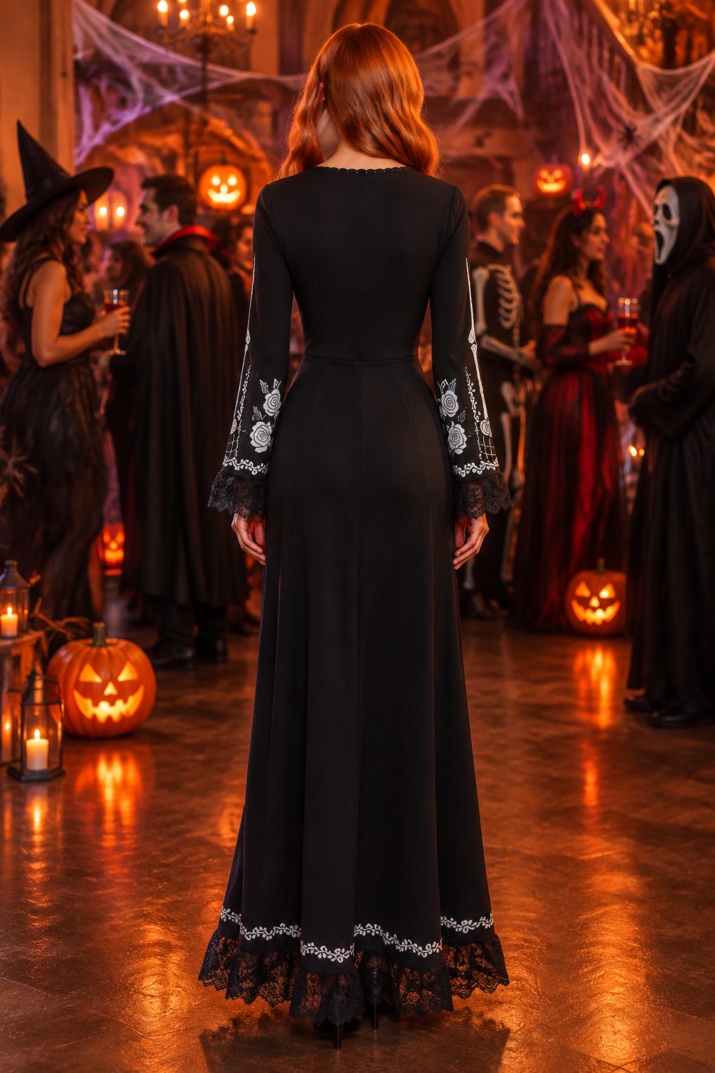 Back-view Halloween-party candidate from slot 3