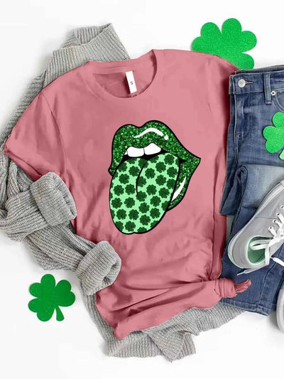 Saint Patrick's Day T-Shirt - Round Neck Graphic Tee